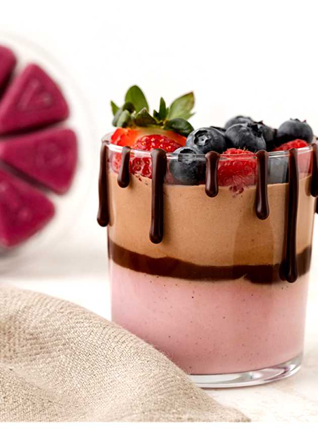 Vegan Chocolate and Berry Mousse