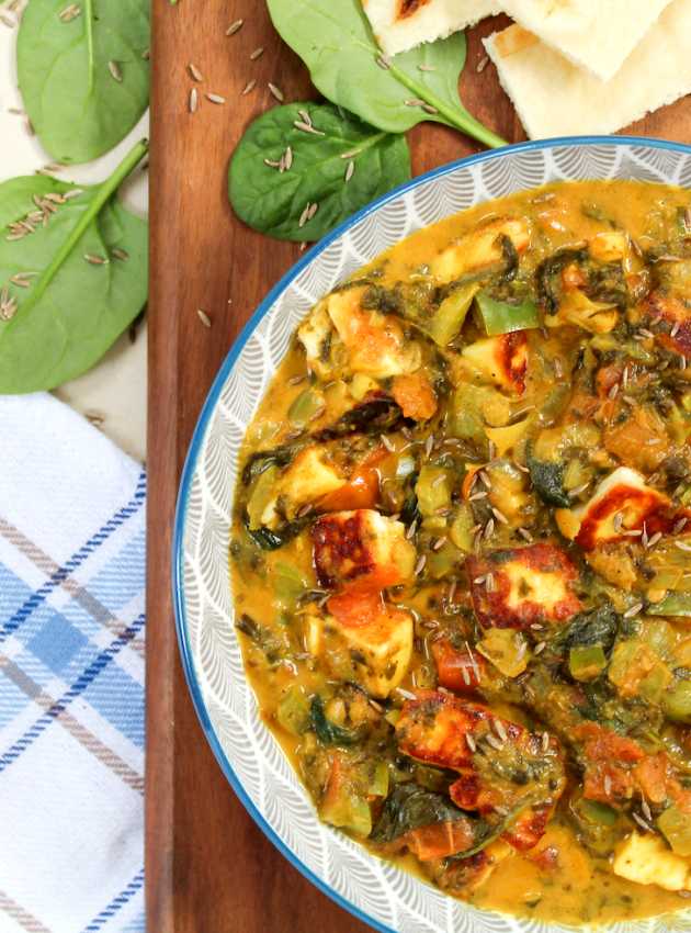 Paneer aux épinards