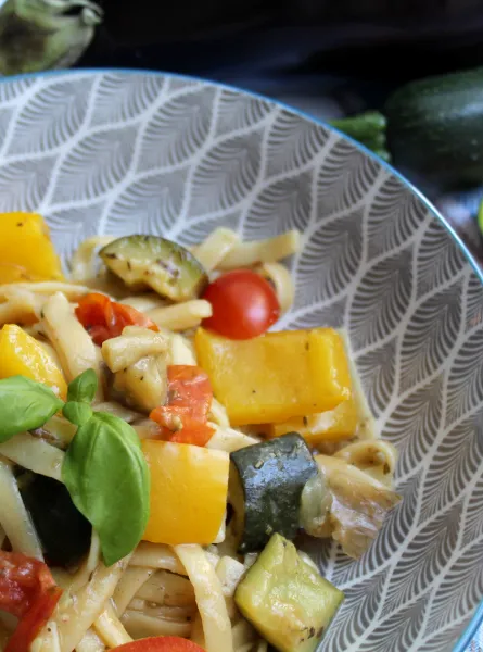 Pâtes type ''One-Pot'' à la ratatouille