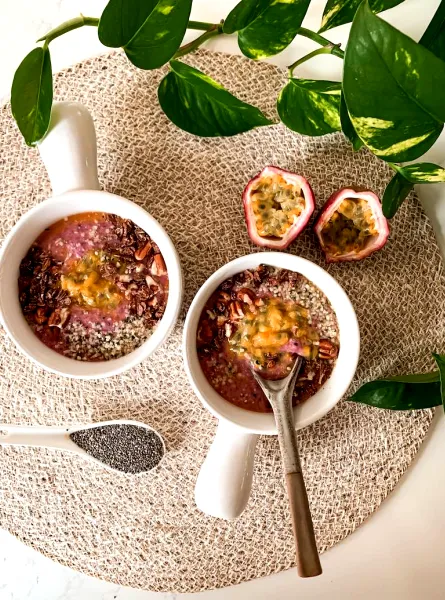 Pouding au chia et fruits tropicaux