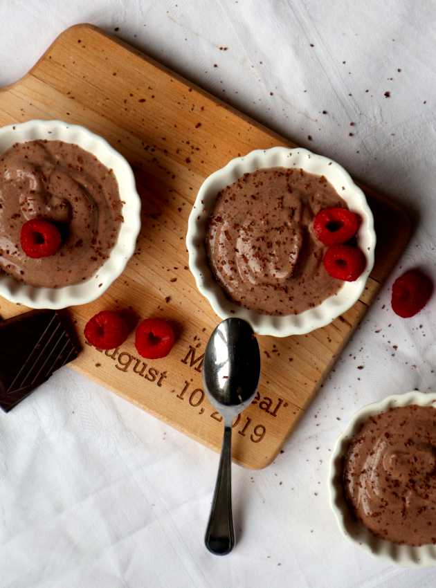 Pouding au chocolat à base de tofu