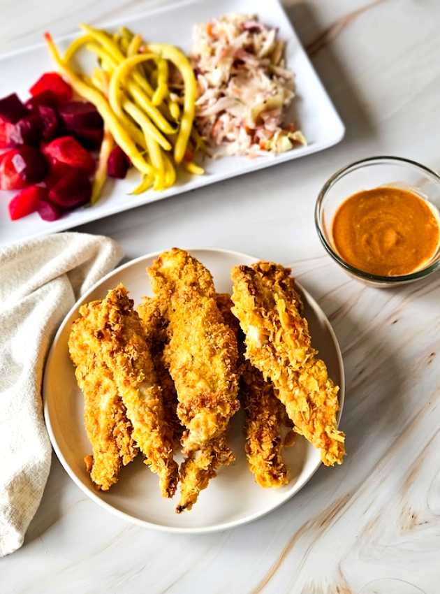 Filets de poulet pané à la friteuse à air Air Fryer Breaded Chicken Fillets ÉquipeNutrition Teamnutrition