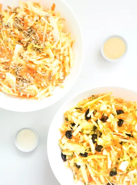 Salade de chou crémeuse ou traditionnelle