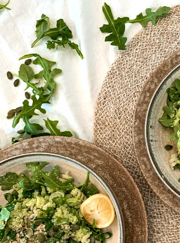 Salade de pâtes printanière (faible en FODMAP)