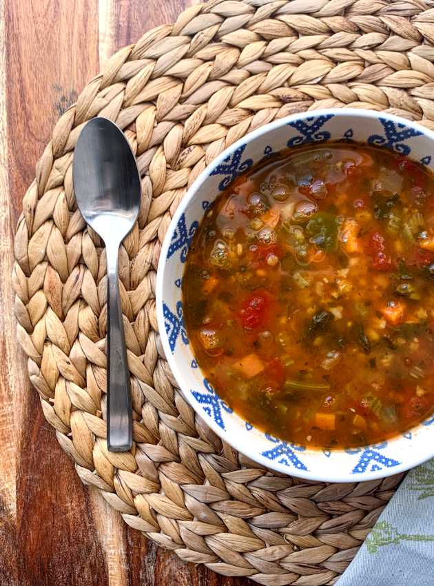 Soupe aux légumes express