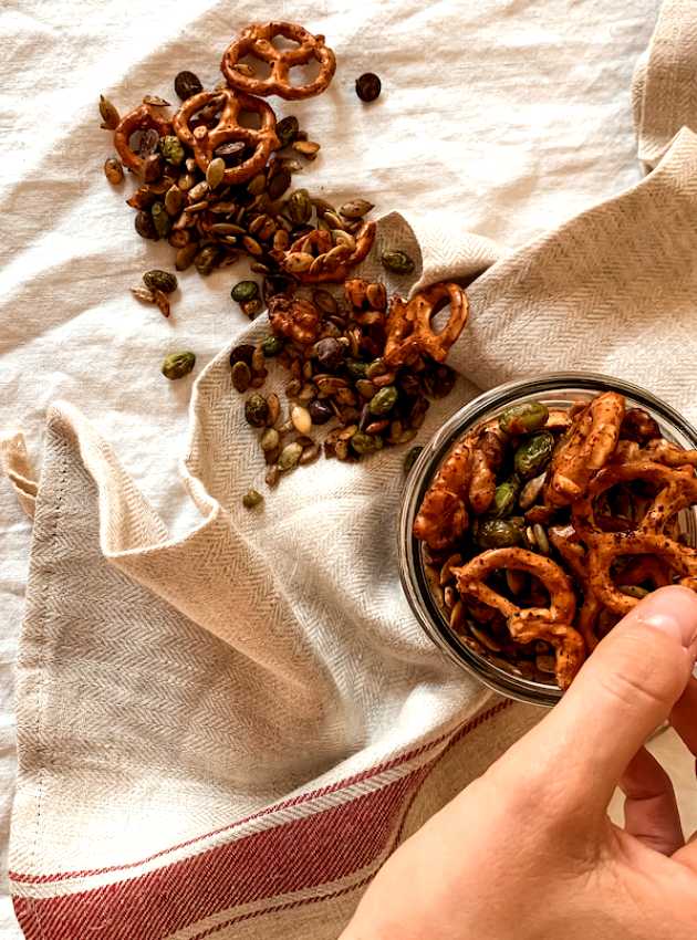 Trail mix chili sucré-salé faible en FODMAP