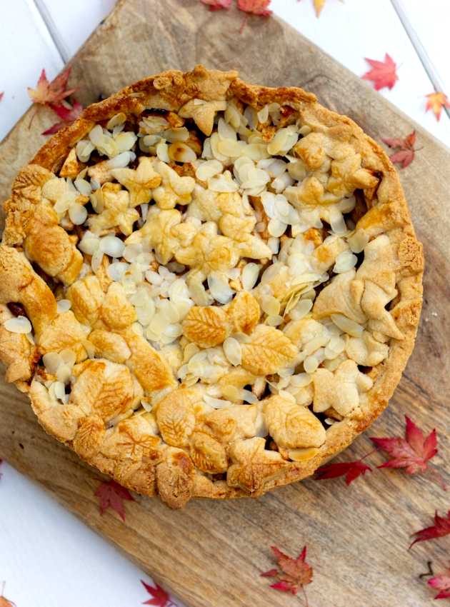 Croustade aux pommes, feuilles d'érable